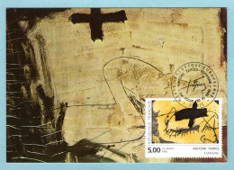 Carte Maximum 1992 - Antoni Tapies - YT 2782 - Paris - 1990-1999