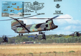 Espagne ; Carte Maxi 2018 : Helicoptere CH 47 CHINOOK - Autres & Non Classés