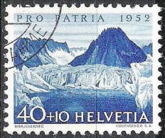 Schweiz Suisse Pro Patria 1952 "Märjelensee" Zu WII 60 Mi 574 Yv 525 Mit Eck-Stempel BRIEFANNAHME (Zu CHF 12.00) - Gebraucht