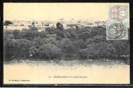 C496 - N° 11 Et 20 SUR CP DE CASABLANCA - Storia Postale