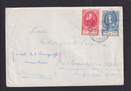 1952 - UPU-Kongress Brüssel - Delegiertenbrief Mit Sonderstempel Und Passender Frankatur - UPU (Universal Postal Union)