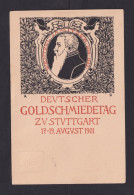 1901 - 5 Pf. Privat-Ganzsache Zum Goldschmiedetag Stuttgart - Ungebraucht - Minéraux