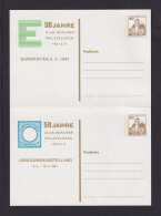 1981 - 30 Pf. Privat-Ganzsache Zusammendruck-Paar (PP 78D2/003I + II) - Ungebraucht - Privatpostkarten - Ungebraucht