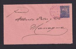 1898 - 5 C. Ganzsache Ab Matagalpa Nach Managua - Nicaragua