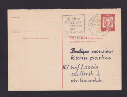 1961 - 20 Pf. Frage-Ganzsache (P 61F) Ab Weiden Nach Hof - Cartoline - Usati