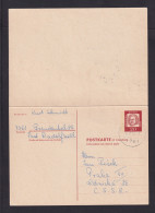 1966 - 20 Pf. Doppel-Ganzsache (P 78) Ab Freudenthal Nach Prag - Cartes Postales - Oblitérées