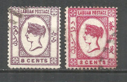 Labuan - North Borneo 1892 Used Stamps - Bornéo Du Nord (...-1963)