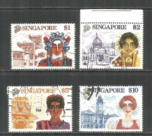 Singapur 1990 Used Stamps 4v - Singapour (1959-...)