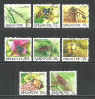 Singapur 1985/88 Years Used Stamps 8v - Singapour (1959-...)
