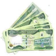 Irak Iraq 10000 Dinar X5 UNC Banknotes - Iraq
