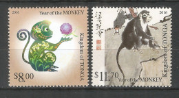 Tonga 2016 Year Of The Monkey Mint Stamps MNH(**)  - Tonga (1970-...)