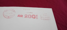 LETTERA VIAGGIATA CON AFFRANCATURA MECCANICA ROSSA  AR 2001 - 1978 - Franking Machines (EMA)