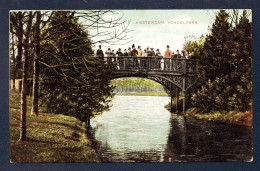 Amsterdam. Vondelpark.(inauguré En 1865- Paysagistes J.D. Zocher Et L.P. Zocher). Visiteurs Sur Le Pont. 1908 - Amsterdam