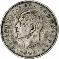 Grèce, Paul Ier, 20 Drachmes 1960, KM 85 - Grèce