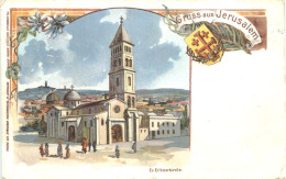 Gruss Aus Jerusalem - Litho - Palestine