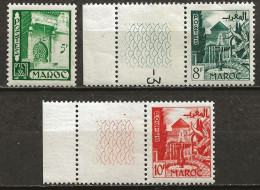 MAROC Colo:, **, N° YT 282, 283 Et 284, TB - Nuevos