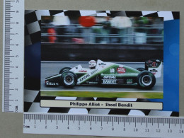 POSTCARD  - PHILIPPE ALLIOT - FORMULA 1 - 2 SCANS  - (Nº59021) - Grand Prix / F1