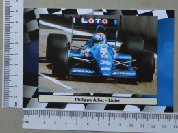 POSTCARD  - PHILIPPE ALLIOT - FORMULA 1 - 2 SCANS  - (Nº59023) - Grand Prix / F1