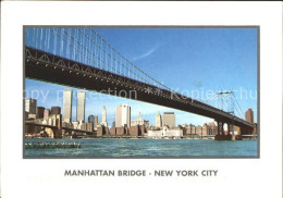 72285549 New_York_City Manhattan Bridge East River Skyline Twin Towers - Andere & Zonder Classificatie