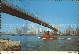 72285547 New_York_City Brooklyn Bridge East River - Andere & Zonder Classificatie