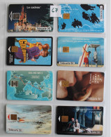 LOT DE 8 TELECARTES AVEC SA FEUILLE DE CLASSEMENT - Lots - Collections