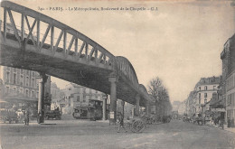 PARIS - Le Métropolitain - Boulevard De La Chapelle - Pariser Métro, Bahnhöfe