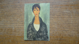 Modigliani , Buste De Jeune Femme " La Carte à été Coupée Pour L'envoie ! ? " - Malerei & Gemälde