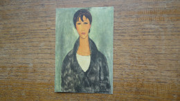 Modigliani , Buste De Jeune Femme " La Carte à été Coupée Pour L'envoie ! ? " - Pittura & Quadri