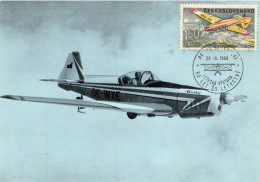 Tchecoslovaquie: Carte Maxi 1968 Avion - Andere & Zonder Classificatie