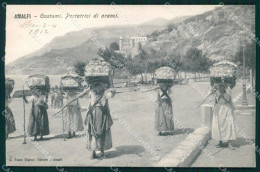 Salerno Amalfi Costumi Portatrici Di Aranci Cartolina MX1278 - Salerno