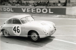 REIMS CIRCUIT DE GUEUX TIRAGE D APRES PLAQUE PHOTO ANCIENNES 1958 PORSCHE    EN 21X 29 - Non Classificati