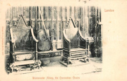 43050015 London Westminster Abbey Coronation Chairs - Autres & Non Classés