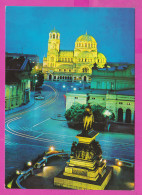 311292 / Bulgaria - Sofia - Illuminate Cathedral Of "St. Alexander Nevsky" Monument To The Tsar Liberator 1984 PC - Churches & Cathedrals