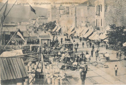 AY 486 /    CPA    TURQUIE -LES QUAIS  VUE GENERALE SOUVENIR DE SMYRNE - Turkey