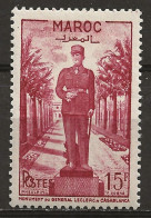 MAROC Colo:, *, N° YT 300, Ch., TB - Unused Stamps