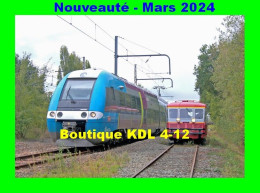 ACACF 843 - Automotrice Z 27500 Et Autorail Billard 901 Quittant La Gare - CONNERRE BEILLE - Sarthe - Connerre