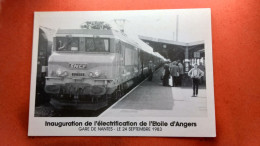 CPSM (44) Nantes. Inauguration De L'électrification De L'étoile D'Angers. 1983  (7A.n°308) - Nantes