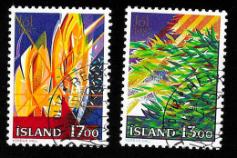 1987 Cristmas  Michel IS 678 - 679 Stamp Number IS 652 - 653 Yvert Et Tellier IS 631 - 632 Used - Gebraucht