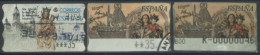 SPAIN - 2000 - ST. MARIA  AND VIRGIN OF CARMEN . STAMPS LABELS SET OF 3 OF DIFFERENT VALUES, USED . - Used Stamps