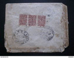 RUSSIA RUSSIE РОССИЯ STAMPS COVER 1922 REGISTER MAIL RUSSIE TO ITALY RRR RIF.TAGG. (80) - Briefe U. Dokumente