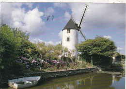 85. BEAUVOIR SUR MER . CPM. MOULIN A VENT. . ANNEE 1993 + TEXTE - Beauvoir Sur Mer