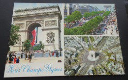 Paris - Les Champs Elysées Et L'Arc De Triumphe - Abeille-Cartes - Editions "LYNA-PARIS", Paris - Champs-Elysées