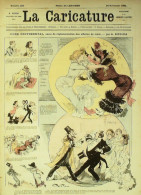 La Caricature 1881 N°100 Code Sentpapillons Trock Expo D'électricité Dranerimental Robida - Tijdschriften - Voor 1900