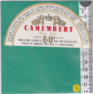 C1157 FROMAGE DEMI CAMEMBERT LA CROIX SUR MEUSE  HUTIN MEUSE  50 %  - Formaggio