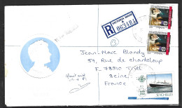 SEYCHELLES. N°663 De 1988 Sur Enveloppe Ayant Circulé. Queen Elizabeth II. - Boten