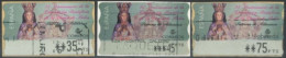 SPAIN - 2000 - 75th ANNIVERSARY OF CORONATION OF VIRGIN OF BELIN STAMPS LABELS SET OF 3 OF DIFFERENT VALUES, USED . - Usados