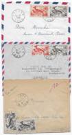 TOGO 6 Lettres Années 1940/1950 Cachets , Timbres,  Affranchissements P / FRANCE - Cartas & Documentos