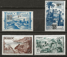 MAROC Colo:, *, N° YT 327, 328, 329 Et 330, Ch., TB - Nuevos