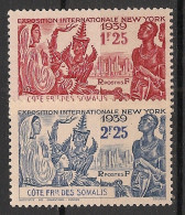 COTE DES SOMALIS - 1939 - N°YT. 170 à 171 - Exposition De New York - Série Complète - Neuf Luxe ** / MNH / Postfrisch - Nuevos