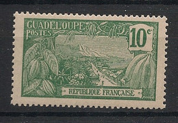 GUADELOUPE - 1922-27 - N°YT. 78 - Mont Houelmont 10c Vert - Neuf Luxe ** / MNH / Postfrisch - Nuevos